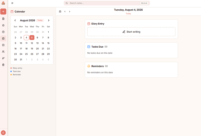 Calendar - Notopod - Evrim Ağacı -  Source: Screenshot